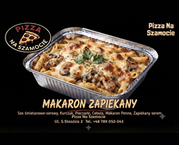  Makaron z kurczakiem zapiekany w piecu